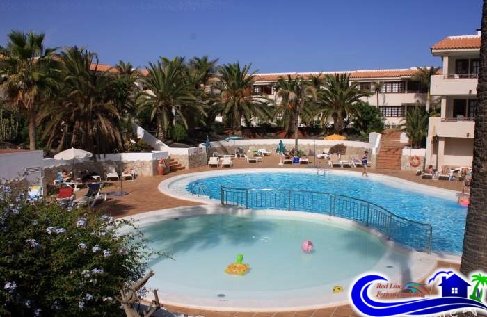 Fuerteventura Apartments in Corralejo am Strand, mit Pool.